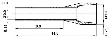 KABEĻU UZGALIS TUL-0.5/8/DIN-W*P100